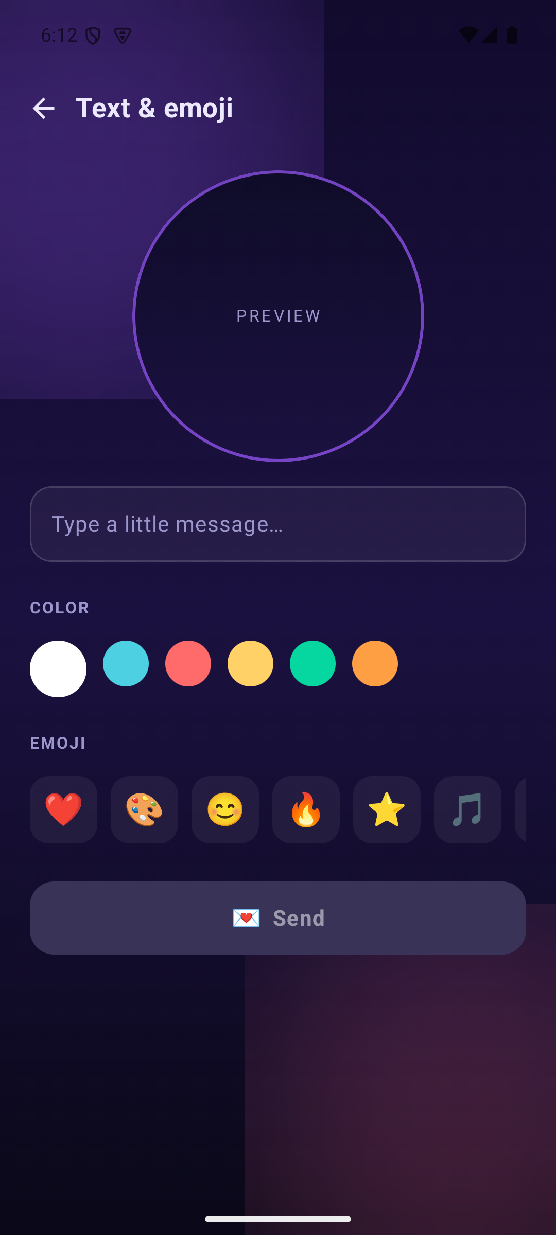 Text and emoji